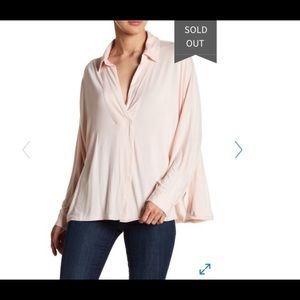 Free People Peach Pink Top